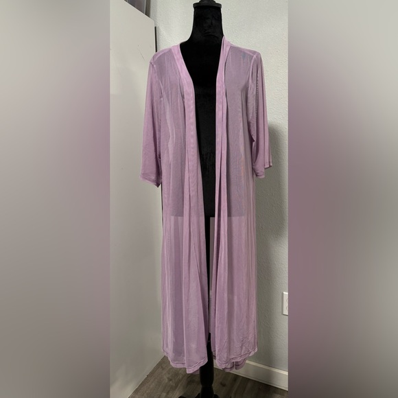 ODDY Tops - Oddy brand, lavender sheer duster  - NWOT